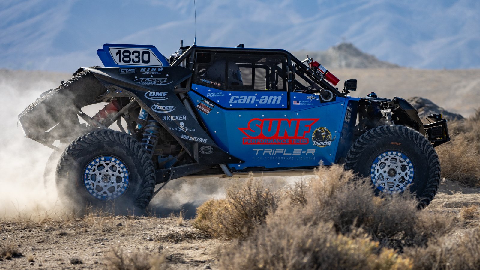 Open Pro UTV, number 1830, at the VORRA Monster Dash, Cook